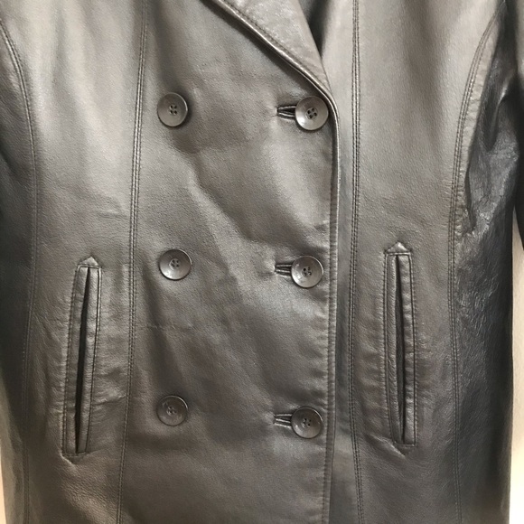 Jacqueline Ferrar black genuine leather jacket - Picture 2 of 8